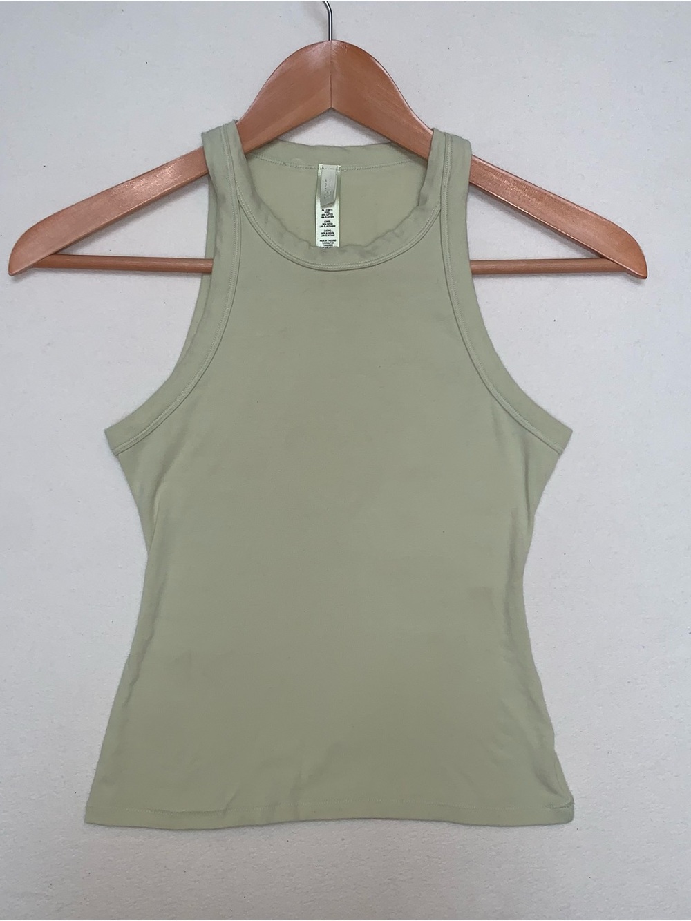 SKIMS Cotton Crew Neck Tank Spearmint Green Sz XS